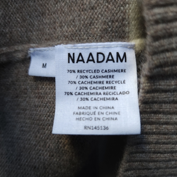 NAADAM Striped Sweater in Cream and Brown - Picture 6 of 10